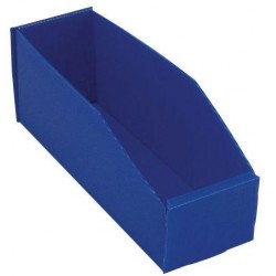 Plastový box PP, 10,5 x 9 x 28 cm, modrý