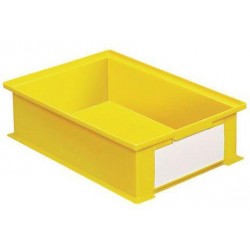 Barevná plastová přepravka PS (16,2 l), žlutá