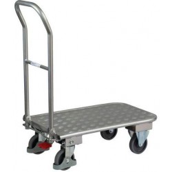 Plošinový vozík se sklopným madlem, do 150 kg, 93,6 x 82 x 47 cm