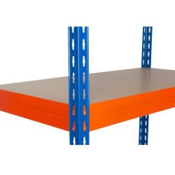 Přídavná dřevovláknitá police, 210 x 45 cm, 350 kg, oranžová