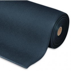 Protiúnavová průmyslová rohož Manutan s granulovaným povrchem, šířka 91 cm, metrážová, černá