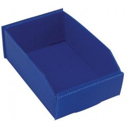 Plastový box PP, 6,5 x 12 x 18 cm, modrý