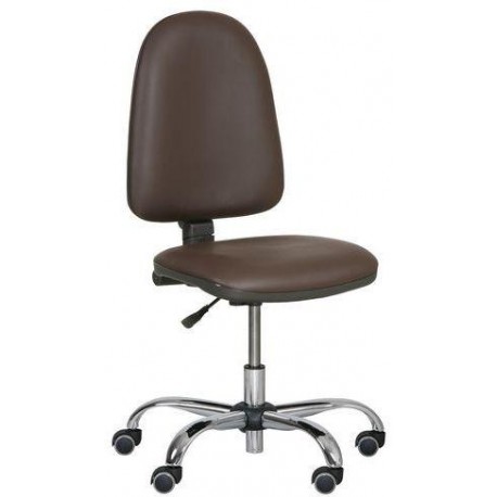 Pracovní židle Torino plus s měkkými kolečky, hnědá