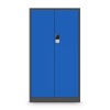 Plechová skříň  DANIEL, 900 x 1850 x 400 mm, antracitovo-modrá