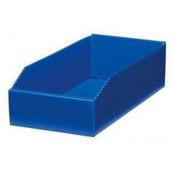 Plastový box PP, 10,5 x 18 x 38 cm, modrý