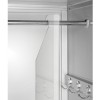 Plechová šatní skříň na soklu s polici 4 moduly KACPER II, 600 x 1800 x 500 mm, šedá