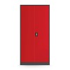 Plechová dílenská skříň se zásuvkami DAREK, 920 x 1850 x 500 mm, antracitovo-červená