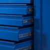 Plechová dílenská skříň se zásuvkami DAREK, 920 x 1850 x 500 mm, modrá