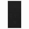 Plechová policová skříň se zásuvkami a trezorem FILIP II, 900 x 1850 x 400 mm, černá