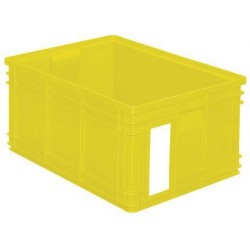 Barevná plastová přepravka PS (85 l), žlutá