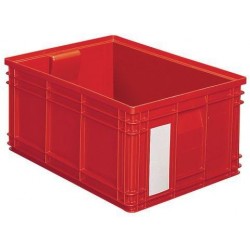 Barevná plastová přepravka PS (85 l), červená