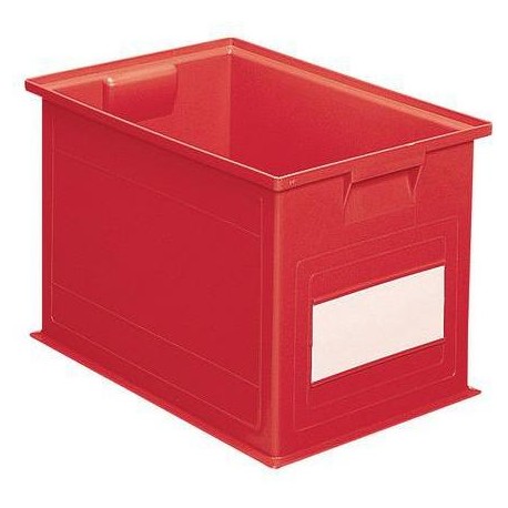 Barevná plastová přepravka PS (40,5 l), červená