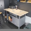 Pracovní stůl ERIC, 1200 x 850 x 600 mm, antracitově modrý