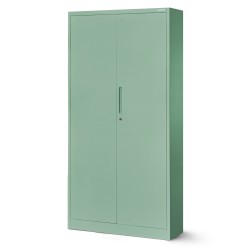 Kancelářská skříň JAN, 900 x 1850 x 400 mm, Fresh Style: pastelově zelená