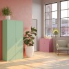 Kancelářská skříň JAN, 900 x 1850 x 400 mm, Fresh Style: pastelově zelená