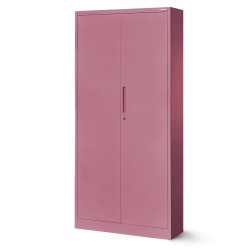 Personální spisová skříň JAN H, 900 x 1950 x 400 mm, Fresh Style: pudrově růžová