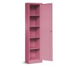 Úzká kancelářská skříň ALEX, 450 x 850 x 400 mm, Fresh Style: pudrově růžová
