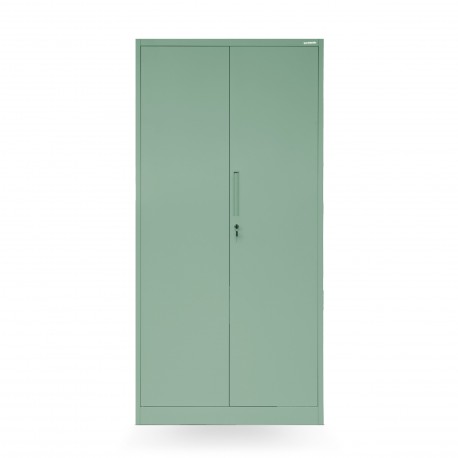 Uzamykatelná úložná skříň DAWID, 900 x 1850 x 450 mm, Fresh Style: pastelově zelená