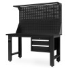 Pracovní stůl LOGAN, 1500 x 1700 x 750 mm, All Black: černý