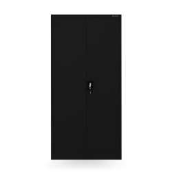 Víceúčelová skříň DAWID, 900 x 1850 x 450 mm, All Black: černá
