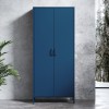Šatní skříň FLAVIO, 800 x 1850 x 450 mm, Modern: tmavě modrá barva