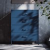 Komoda CARLA, 800 x 1015 x 400 mm, Modern: tmavě modrá barva