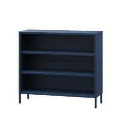 Nízká knihovna LUCA, 1000 x 900 x 350 mm, Modern: tmavě modrá barva
