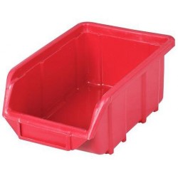 Plastový box Ecobox small 7,5 x 11 x 16,5 cm, červený