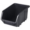Plastový box Ecobox medium 12,5 x 15,5 x 24 cm, černý