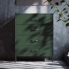 Komoda CARLA, 800 x 1015 x 400 mm, Modern: zelená láhev barva