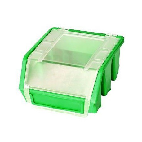 Plastový box Ergobox 1 Plus 7,5 x 11,6 x 11,2 cm, zelený