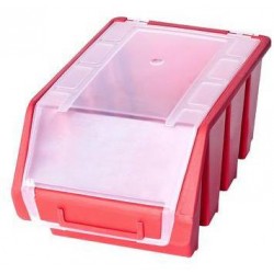 Plastový box Ergobox 3 Plus 12,6 x 17 x 24 cm, červený