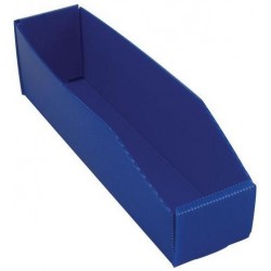Plastový box PP, 10,5 x 9 x 38 cm, modrý
