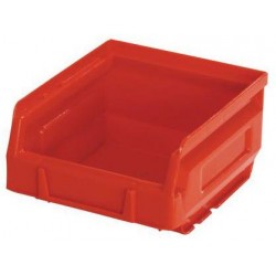 Plastový box Manutan  6,2 x 10,3 x 12 cm, červený