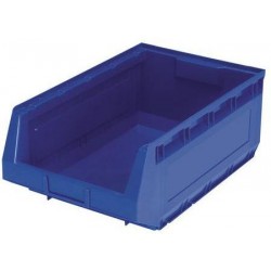 Plastový box Manutan 19 x 30,3 x 48,5 cm, modrý