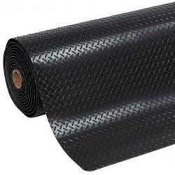 Protiúnavová průmyslová rohož s diamantovým povrchem, šířka 91 cm, metrážová, černá