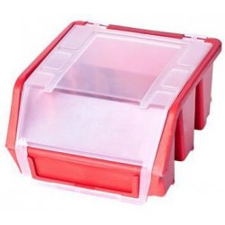 Plastový box Ergobox 1 Plus 7,5 x 11,6 x 11,2 cm, červený