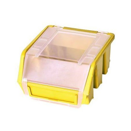 Plastový box Ergobox 1 Plus 7,5 x 11,6 x 11,2 cm, žlutý
