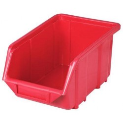 Plastový box Ecobox medium 12,5 x 15,5 x 24 cm, červený
