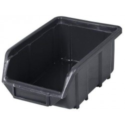 Plastový box Ecobox small 7,5 x 11 x 16,5 cm, černý