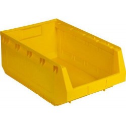 Plastový box Manutan 19 x 30,3 x 48,5 cm, žlutý