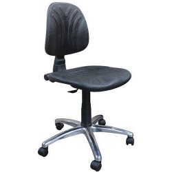 Dílenská židle Tecno, nízká, hliníková základna