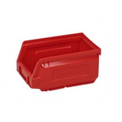 Plastový box Manutan  8,3 x 10,3 x 16,5 cm, červený