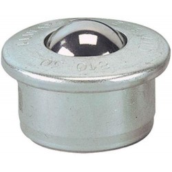 Kuličková kladka s přírubou pro nasouvání, 22 mm, nosnost 130 kg