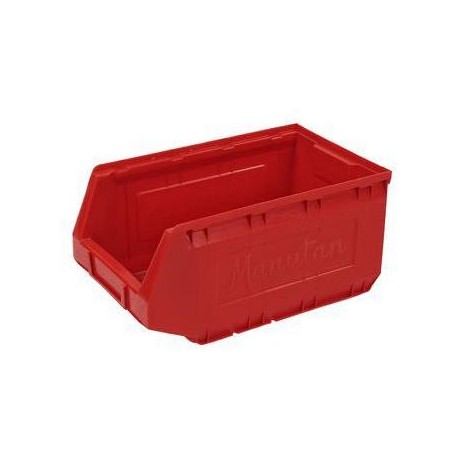 Plastový box Manutan 16,5 x 20,7 x 34,5 cm, červený