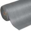 Protiúnavová průmyslová rohož Manutan s rýhovaným povrchem, šířka 60 cm, metrážová, šedá