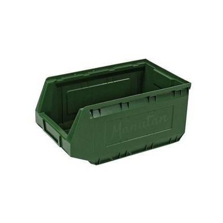Plastový box Manutan 16,5 x 20,7 x 34,5 cm, zelený