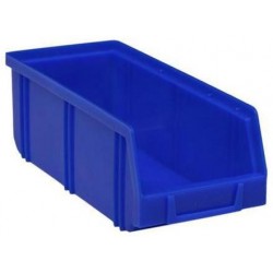 Plastový box Manutan  8,3 x 10,3 x 24 cm, modrý