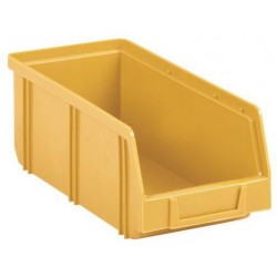 Plastový box Manutan  8,3 x 10,3 x 24 cm, žlutý