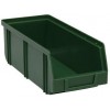 Plastový box Manutan  8,3 x 10,3 x 24 cm, zelený